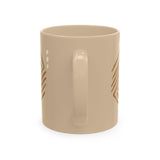 Copy of Copy of Afro Pick Ceramic Mug — Ivory Coffee Cup