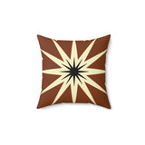Nile Collection Throw Pillow, Modern Diasporic Art Decorative Cushion, Sophisticated Geometric Nature Patterned Home Decor