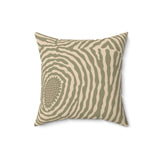 throw pillow, abstract cushion, boho home decor, minimalist decor, modern accent pillow, organic patterns, cream and brown