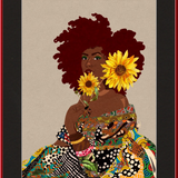 Limited Edition Framed Art Print Quilted Lady