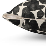 Modern Abstract Spun Polyester Square Pillow - Stylish Home Decor Accent