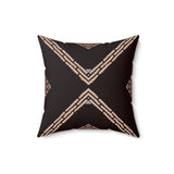 Egyptian Revival Heron Throw Pillow, Modern Diaspora Art Decor, Luxe Patterned Cushion for Elegant Living Rooms