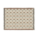 Cross Stitch Print Woven Heritage Style Throw