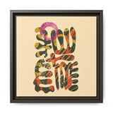 The Shape of Change Float Framed Matte Canvas Art