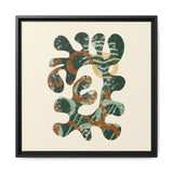 The Shape of Change - Cream- Float Framed Matte Canvas Art