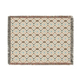 Cross Stitch Print Woven Heritage Style Throw