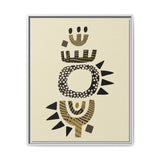 Zaria Ivory Float Framed Matte Canvas Art