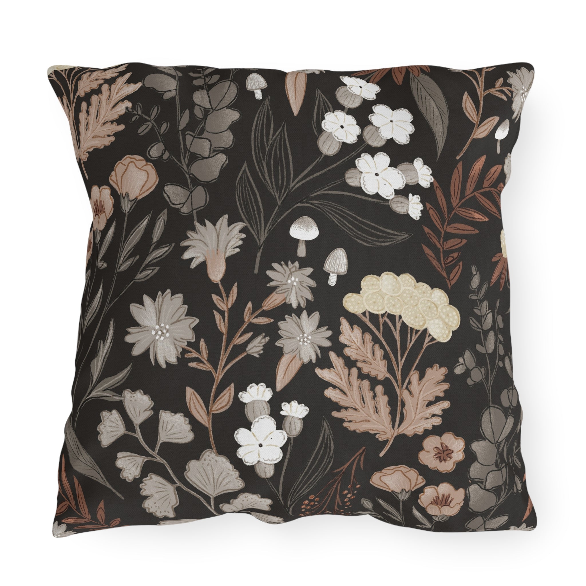 Botanical & Striped Outdoor Pillows | Cozy Garden Decor | Boho Style Cushions | Patio Accessories | Nature Inspired Gift