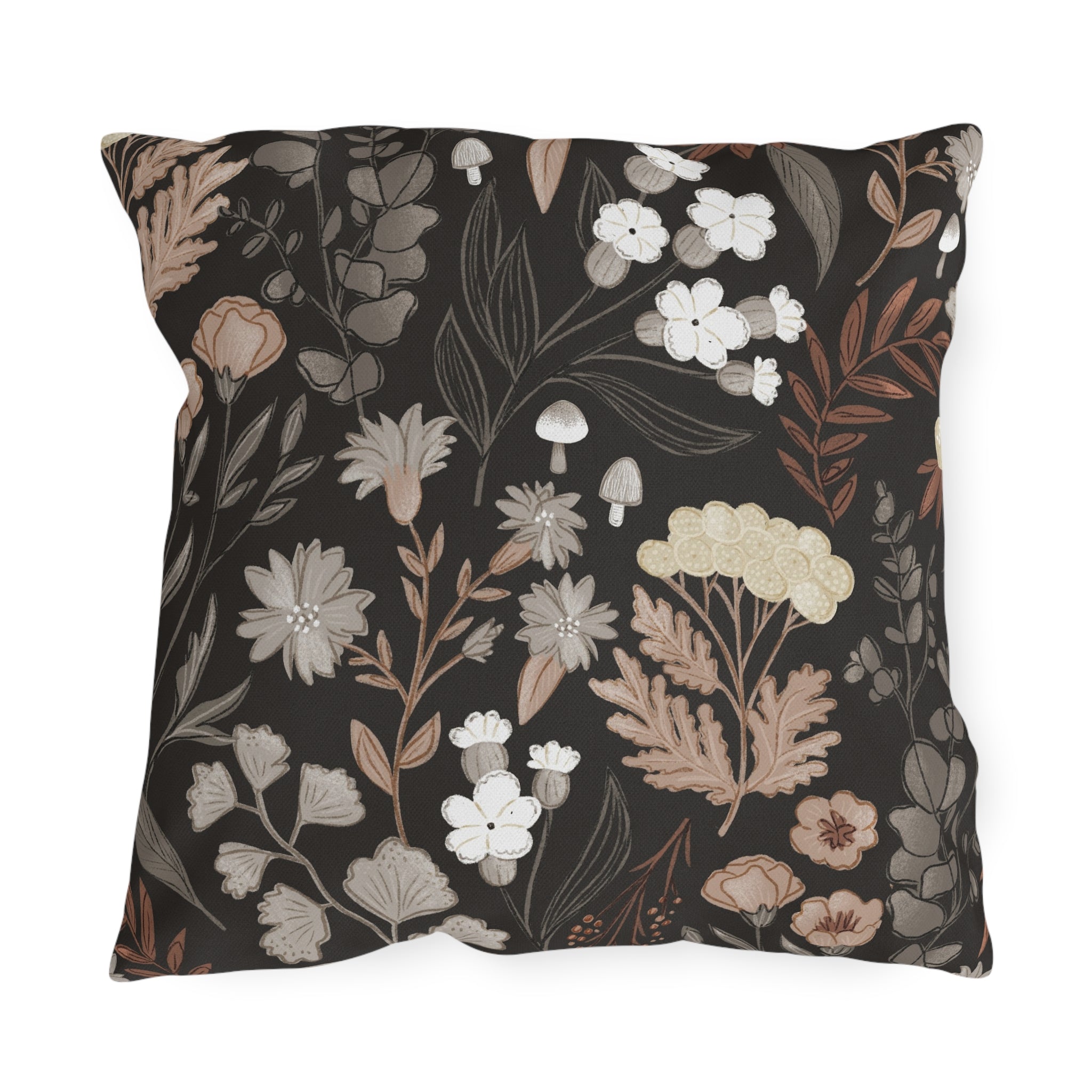 Botanical & Striped Outdoor Pillows | Cozy Garden Decor | Boho Style Cushions | Patio Accessories | Nature Inspired Gift
