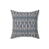 Egyptian Revival Heron Throw Pillow, Modern Diaspora Art Decor, Luxe Patterned Cushion for Elegant Living Rooms