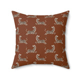 Modern Zebra Pattern Throw Pillow, Sophisticated Olive Green Animal Print Decor for Living Room or Bedroom, Luxury Accent Cushion
