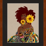Limited Edition Framed Art Print Quilted Lady