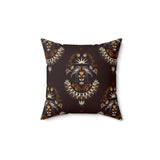 Nile Heron Collection: Faux Suede Pillow