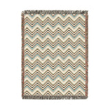 Cross Stitch Chevron Woven Heritage Style Throw
