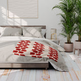 Hearts Aligned Arctic Fleece Blanket | Cozy Home Décor for Stylish Comfort