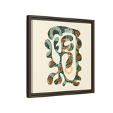 The Shape of Change - Cream- Float Framed Matte Canvas Art