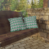 Retro Geometric Outdoor Pillows | Cozy Garden Decor | Boho Style Cushions | Patio Accessories | Nature Inspired Gift