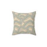 Agate Blue Sea Glass Collection : Faux Suede Pillow
