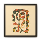 The Shape of Change Float Framed Matte Canvas Art