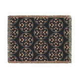 Basketweave Print Woven Heritage Style Throw