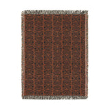 Cowries Burnt Sienna Woven Heritage Style Throw