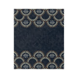 Nile Acr Microfiber Blanket — Elegant Lace Fan Border Throw