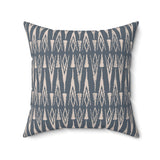 Egyptian Revival Heron Throw Pillow, Modern Diaspora Art Decor, Luxe Patterned Cushion for Elegant Living Rooms