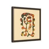The Shape of Change Float Framed Matte Canvas Art