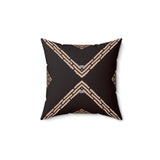 Egyptian Revival Heron Throw Pillow, Modern Diaspora Art Decor, Luxe Patterned Cushion for Elegant Living Rooms