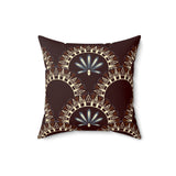 Egyptian Revival Heron Throw Pillow, Modern Diaspora Art Decor, Luxe Patterned Cushion for Elegant Living Rooms
