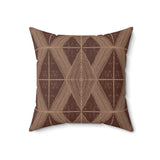 Abstract Geometric Throw Pillow, Modern Neutral Grid Accent Cushion for Sophisticated Home Decor