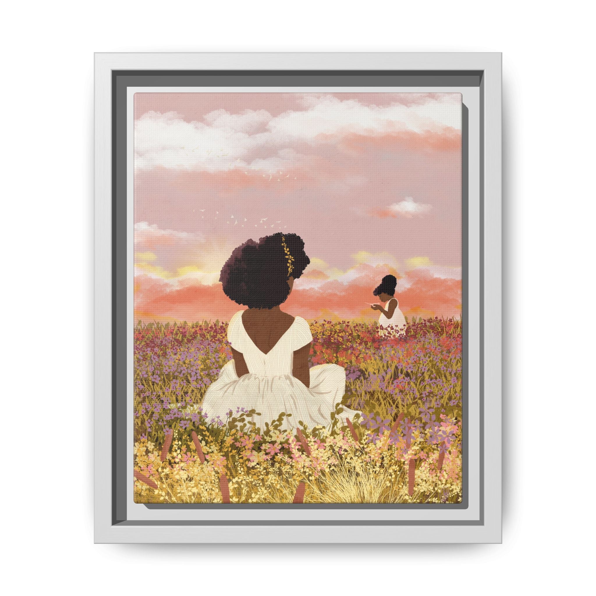Afterglow Float Framed Matte Canvas Art