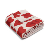 Hearts Aligned Arctic Fleece Blanket | Cozy Home Décor for Stylish Comfort