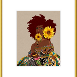 Limited Edition Framed Art Print Quilted Lady