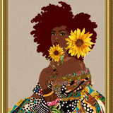 Limited Edition Framed Art Print Quilted Lady