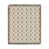 Cross Stitch Print Woven Heritage Style Throw