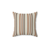 Modern Striped Decorative Throw Pillow, Earth Tone Linear Cushion Cover, Sophisticated Home Decor Accent