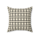 Ankara Collection: Minimalist Floral Throw Pillow, Modern Neutral Flower Pattern