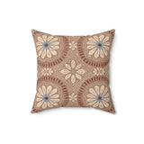 Egyptian Revival Heron Throw Pillow, Modern Diaspora Art Decor, Luxe Patterned Cushion for Elegant Living Rooms