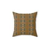 Geometric Mudcloth Throw Pillow, Modern African Textile Print Accent Cushion, Earthy Brown and Black Luxury Home Decor