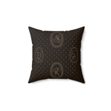Bklyn Tea Party Sketch Throw Pillow