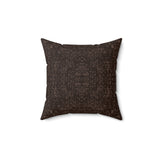 Abstract Geometric Throw Pillow, Modern Neutral Grid Accent Cushion for Sophisticated Home Decor