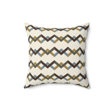 Modern Geometric Throw Pillow, Mid Century Inspired Chevron Accent Cushion, Earth Tone Minimalist Home Decor