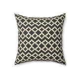 Modern Geometric Throw Pillow, Minimalist Mudcloth Inspired Cushion, Elevated Neutral Home Decor