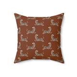 Modern Zebra Pattern Throw Pillow, Sophisticated Olive Green Animal Print Decor for Living Room or Bedroom, Luxury Accent Cushion