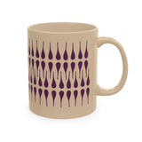 Drops Ceramic Mug — Ivory Coffee Cup
