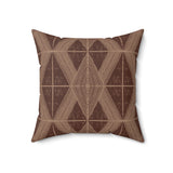 Abstract Geometric Throw Pillow, Modern Neutral Grid Accent Cushion for Sophisticated Home Decor