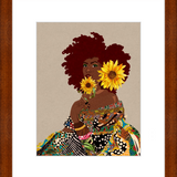 Limited Edition Framed Art Print Quilted Lady