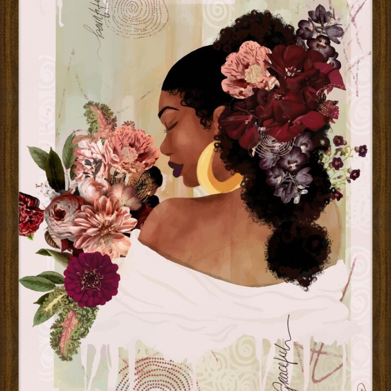 The Smell of Flowers Reminds Me Framed Art Print