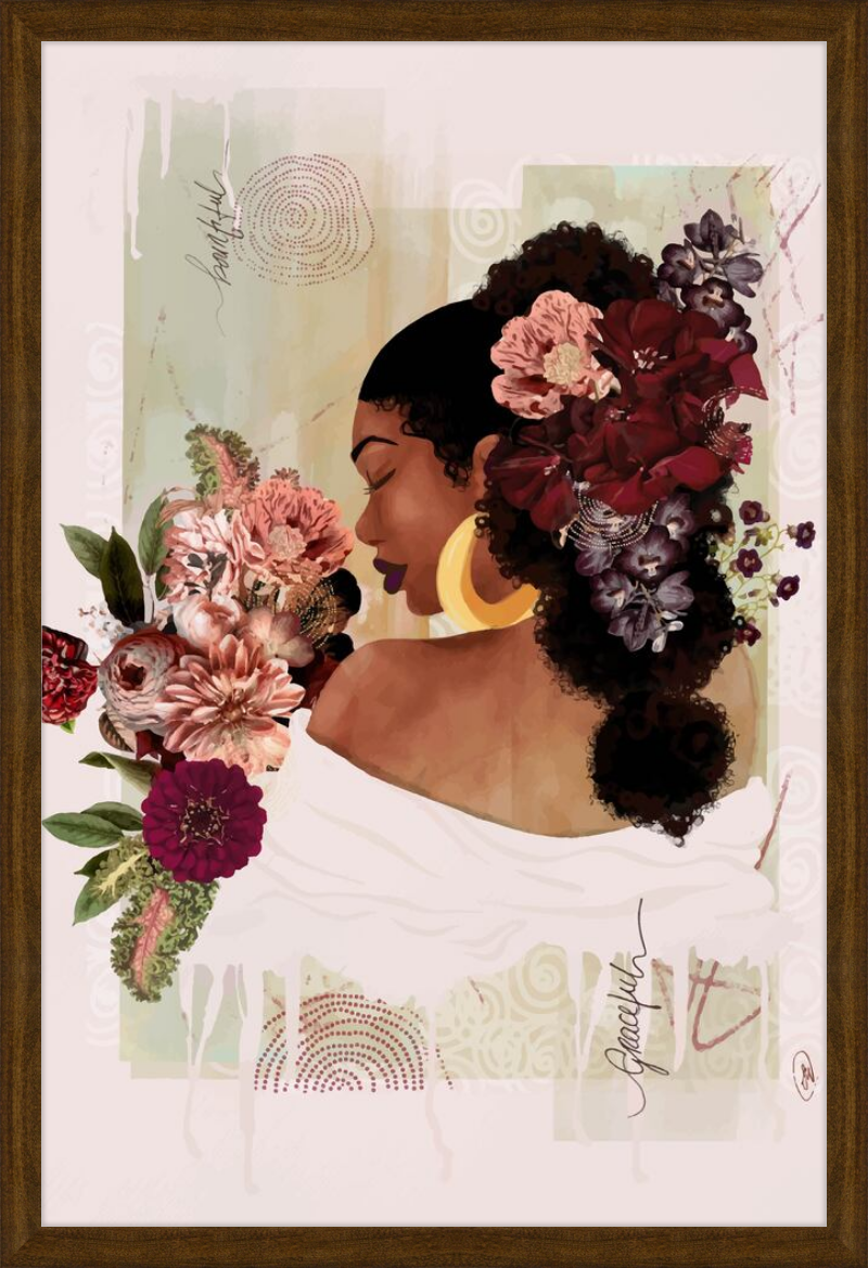 The Smell of Flowers Reminds Me Framed Art Print